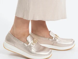 Ara 12-25528-08 Osaka – Gold Sand Leather Loafer