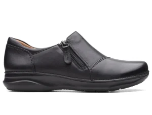 Clarks Appley Zip - Black
