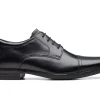 Clarks Howard Cap - Black Leather