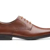 Clarks Howard Walk - Dark Tan Leather