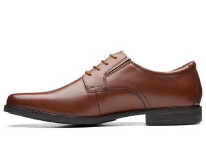 Clarks Howard Walk - Dark Tan Leather