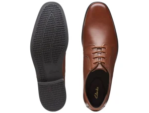 Clarks Howard Walk - Dark Tan Leather