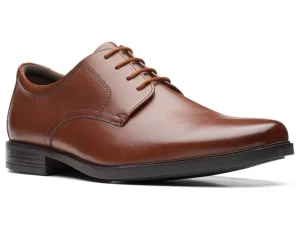 Clarks Howard Walk - Dark Tan Leather