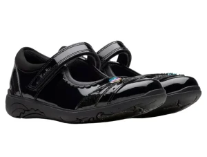 Clarks Relda Spark Kids - Black Patent