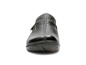 Clarks Un Loop - Black Leather