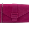 Lotus Aletta ULG085 – Bright Pink Suede Clutch Bag