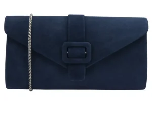 Lotus Aletta ULG085 – Navy Suede Clutch Bag