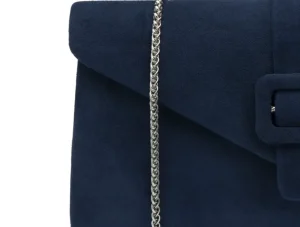 Lotus Aletta ULG085 – Navy Suede Clutch Bag