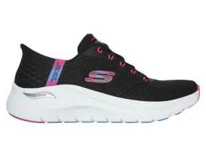 Skechers 150066 Slip-ins: Arch Fit 2.0 - Easy Chic - Black Hot Pink