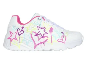 Skechers 310391L Uno Lite My Drip - White Multi
